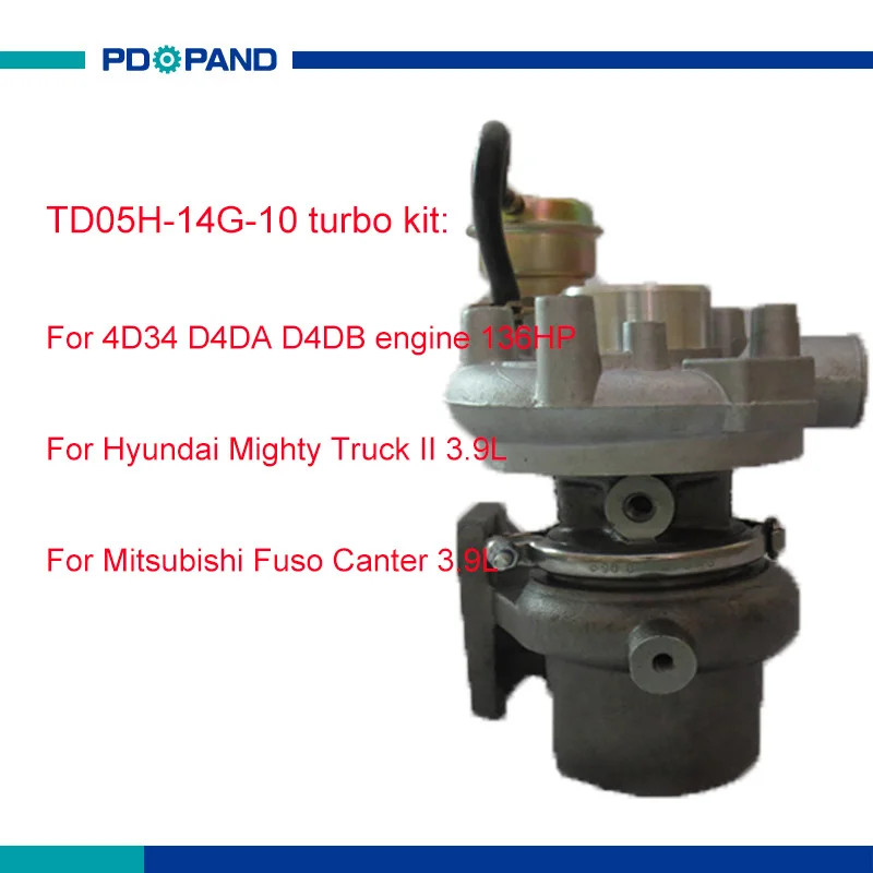 supercharger turbine turbolader TD05H-14G-10 for Hyundai D4DA D4DB Mitsubishi 4D34T diesel engine 1