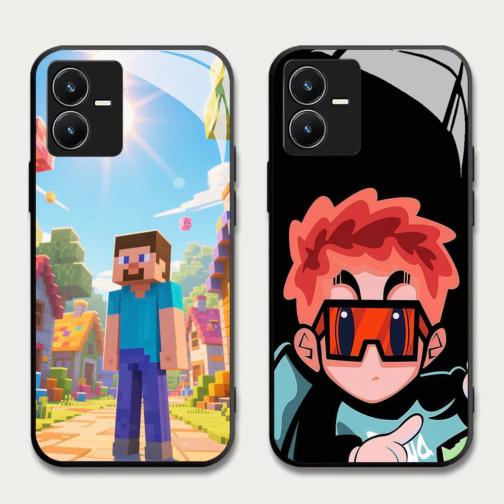 TS-43 กล่อง Boy HD แก้วปลอกสําหรับ VIVO Y22 Y35 Y75 Y28 Y22S V25 Y55 iQOO Z6