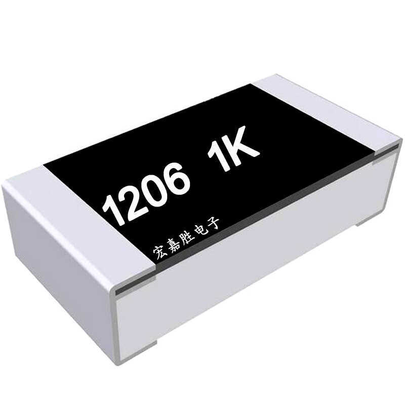 ตัวต้านทานชิป 1206 1K Precision ±5% ตัวต้านทานการผลิตไต้หวัน 1206W4J0102T5E