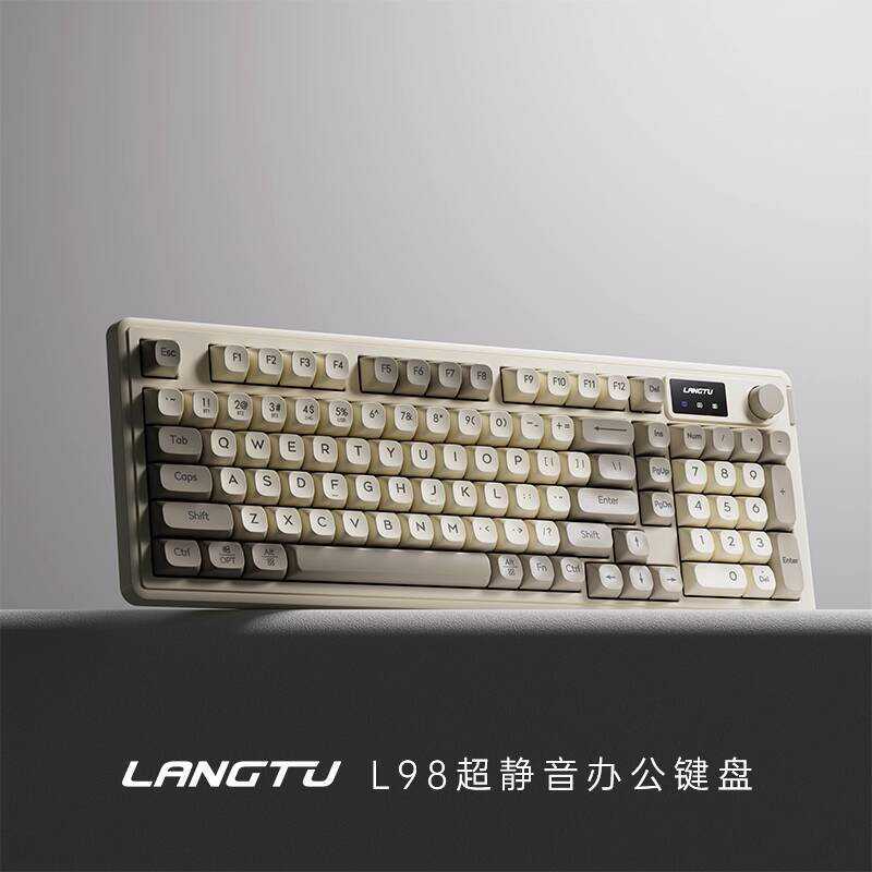 Wolf Tu L98 คีย์บอร์ดเงียบ RGB แบบมีสายสาวคอมพิวเตอร์สํานักงานโน๊ตบุ๊คกลรู้สึกเมาส์คีย์บอร์ดชุด