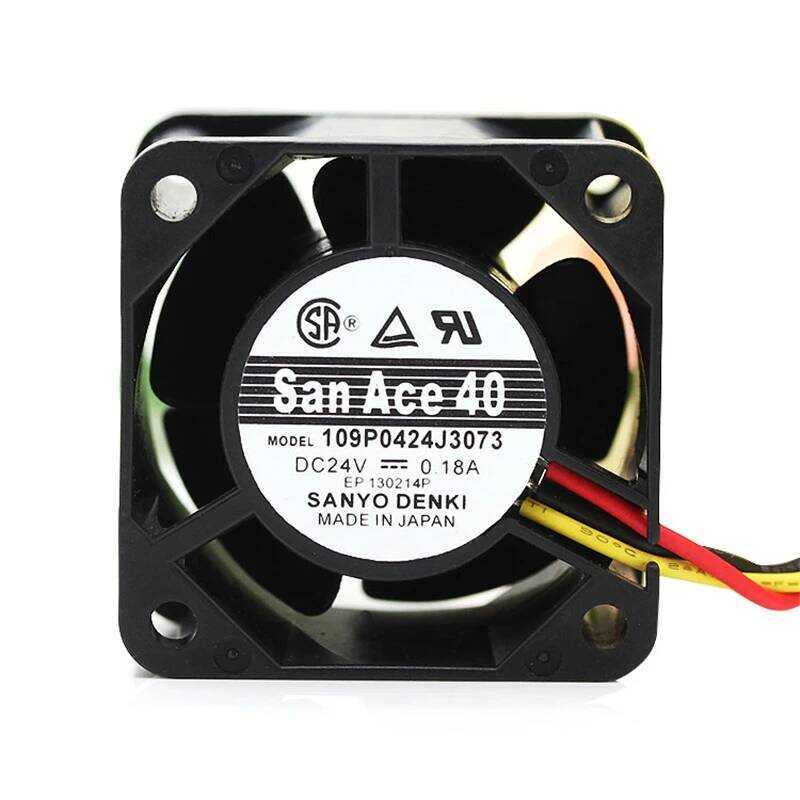 พัดลมระบายความร้อนเซิร์ฟเวอร์ ใหม่ San Ace 40 4ซม. 4028 40*40*28มม. 24V 0.18A 0.095A 109P0424J3073 1