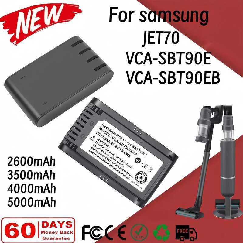 21.6V แบตเตอรี่ใหม่ 2400mAh สำหรับ Samsung VCA-SBT90E VCA-SBT90EB VCA-SBT90 VCA-SBTA60 Jet70 Pet Jet