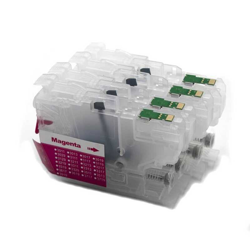 LC402 ตลับหมึกเติม LC402xl พร้อมชิปแบบใช้แล้วทิ้งสำหรับเครื่องพิมพ์ Brother MFC-J5340DW J6740DW J654