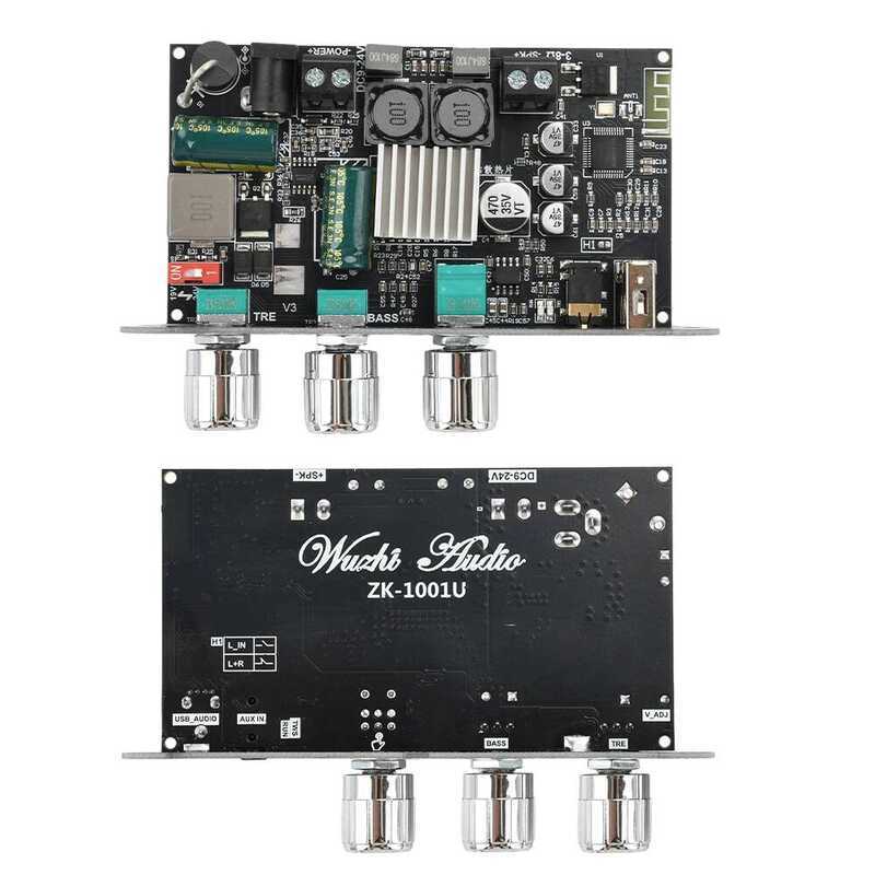 ZK-1001U โมดูลบอร์ดแอมพลิฟายเออร์ 100W Bluetooth 5.3 Mono TPA3116D2 รองรับ APP AUX แฟลชไดรฟ์ การ์ดเส