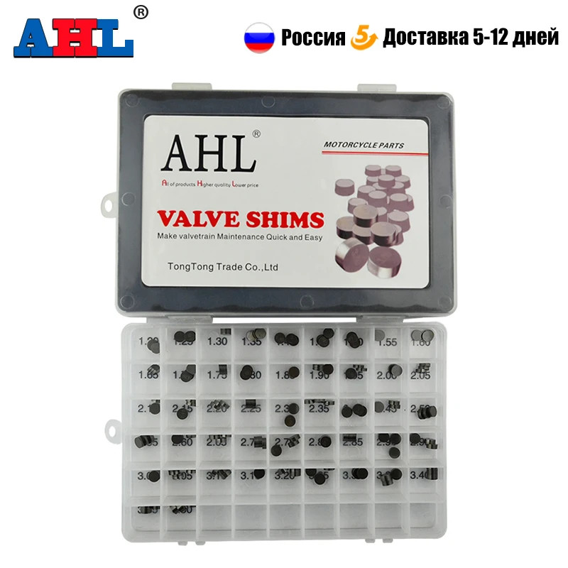 141pcs Motorcycle Adjustable 7.48mm Valve Shims Kit for Kawasaki KL250 KLX250 KLX250R KLX300R KLE65