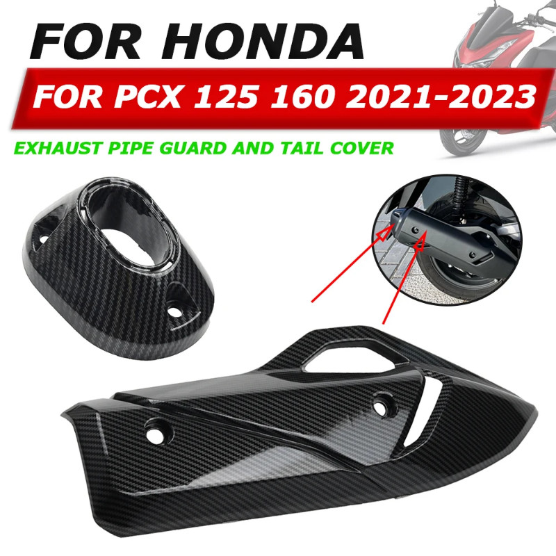 For HONDA PCX160 PCX125 PCX 160 PCX 125 2021 2022 2023 Exhaust Muffler Pipe Heat Shield  Thermal In