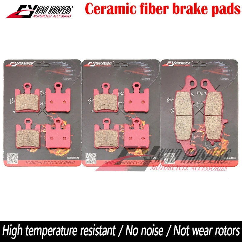 Motorcycle Ceramic Front Rear Brake Pads For Kawasaki VN 1600 VN1600 B2H/B6F/B7F Mean Streak 2005 2