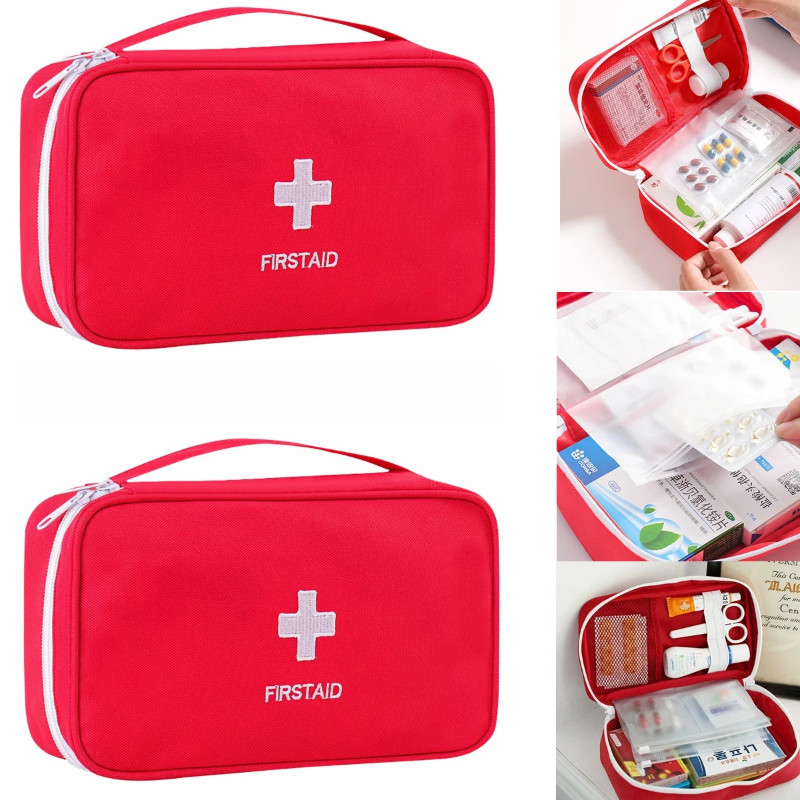 First Aid Kit Multi-purpose Emergency Medical Supplies Portable Medical Bag, For Outdoor Hiking, Ca