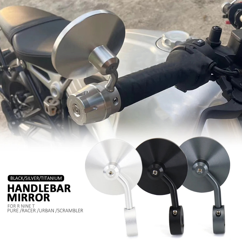 Motorcycle Mirror Aluminum Handle Bar End Rearview Side Mirrors Accessories For BMW RNINET RnineT R