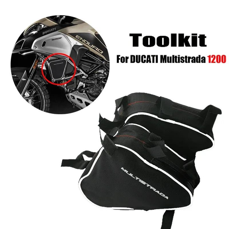 Motorcycle Frame Crash Bars Waterproof Bag Repair Tool Placement Bag For Ducati Multistrada 1200 Mu