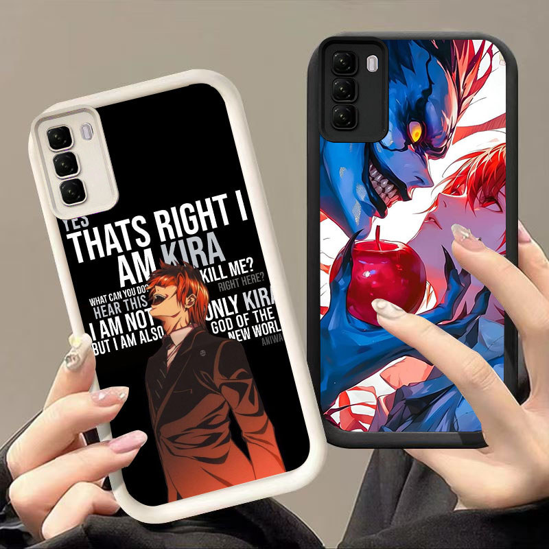 HK-47 Suspenseful Death Note กันกระแทกสําหรับสีดําและสีขาวซิลิโคน Infinix Tecno ITEL HOT POP Pova Sp