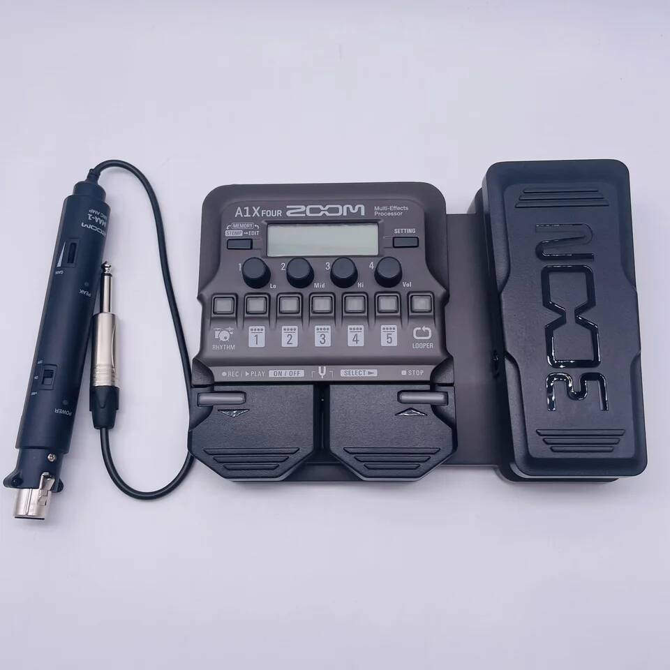 ZOOM Effector A1X FOUR กีตาร์ไม้แซ็กโซโฟนไวโอลินและ Harmonica Universal Comprehensive Effector C