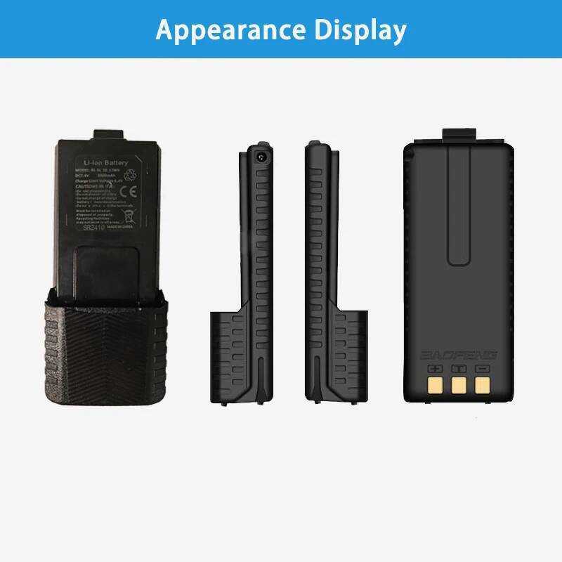 ▥  5R UV 8W แบตเตอรี่3800มิลลิแอมป์ต่อชั่วโมงเครื่องส่งรับวิทยุ Uv-5R แบตเตอรี่แบบชาร์จไ