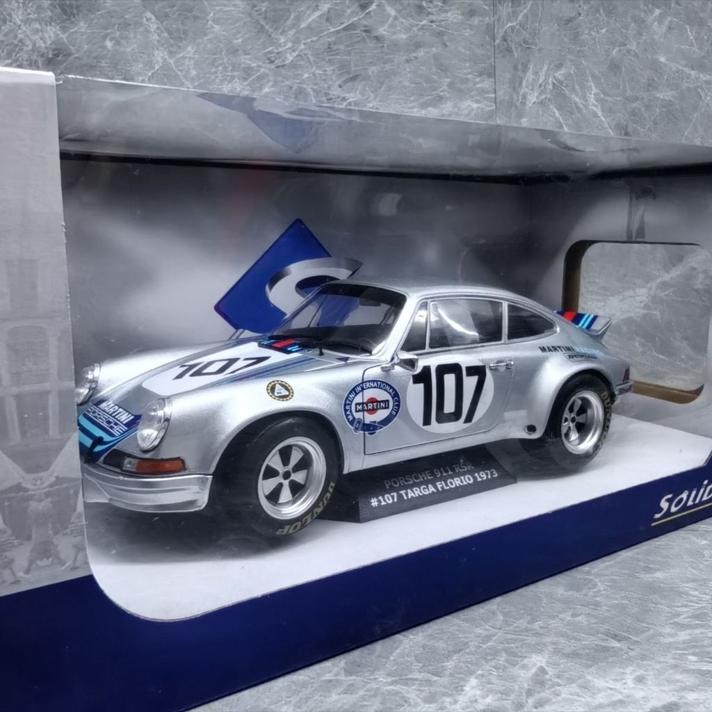 SOLIDO 1/18 PORSCHE 911 RSR #107 1973 โมเดลแข่งปอร์เช่อัลลอย