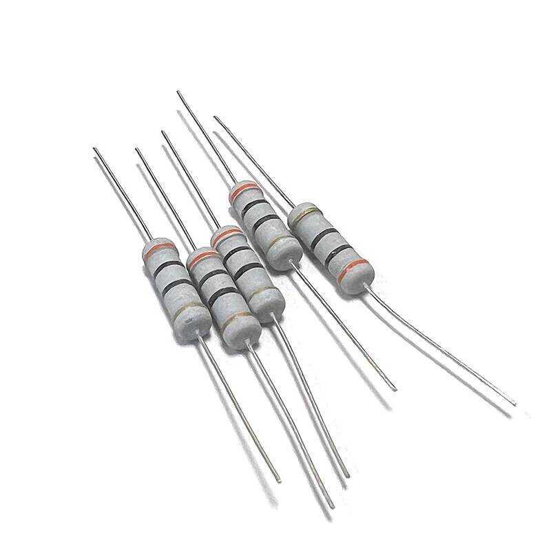 ชิ้น 20 ตัวต้านทานฟิล์มคาร์บอน 2W 5% 0.3R 3R 30R 300R 3K 30K 300K 0.3 3 30 300 R K โอห์ม 5%