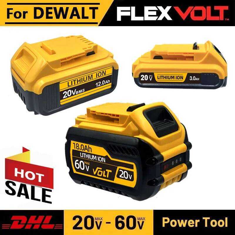 18Ah/6Ah/3Ah แบตเตอรี่เครื่องมือ 20V สำหรับเปลี่ยน DCB184 DCB200 DCF892 DCF845 DCF850 DCF911 DCD800