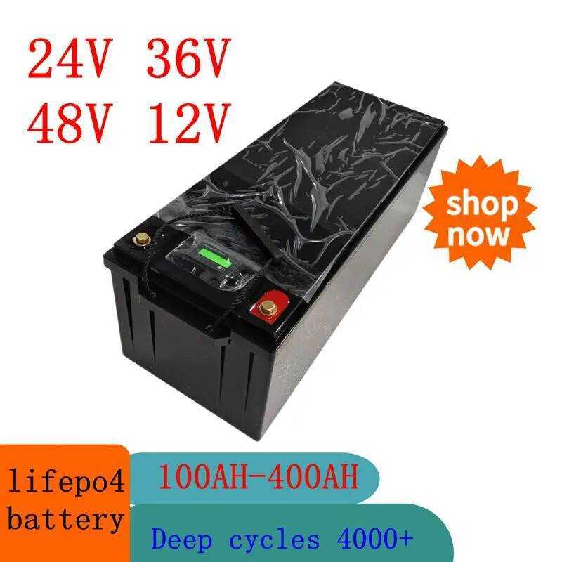 200AH 12V 300AH 400Ah 24V 150Ah 200Ah 36V 48V 100Ah Lifepo4 แบตเตอรี่ลิเธียมสำหรับระบบเสียงรถยนต์และ