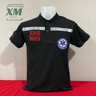 เสื้อปัก Ems 1669 สีดำ งานปักสวยมาก ปักหน้าอก ปักหลัง ปักแขน…