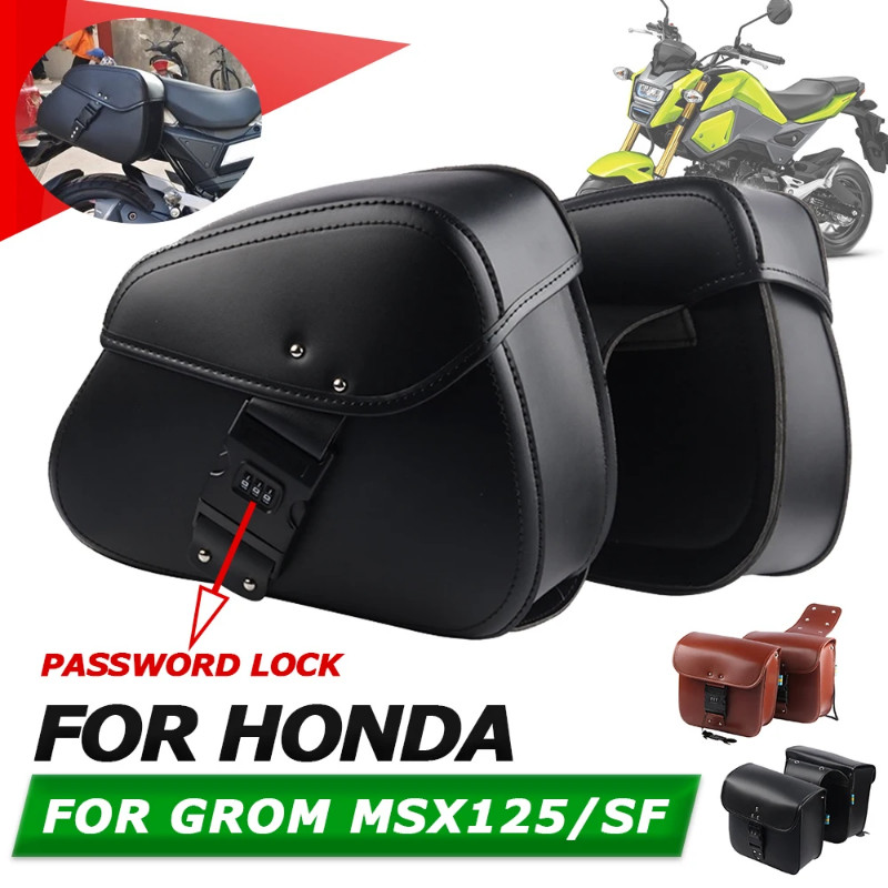 For Honda Grom MSX125 SF MSX 125 MSX 125SF MSX125SF Motorcycle Accessories SaddleBag Side Luggage B