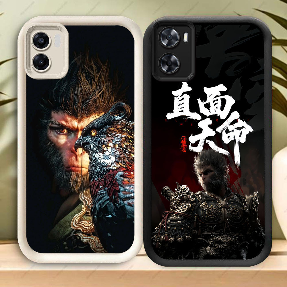 TS-41 สีดํา Wu Kong ปลอกกันกระแทกสําหรับ OPPO A57 A36 A57e A57s A96 A77s A77 A76 Realme 9i C33
