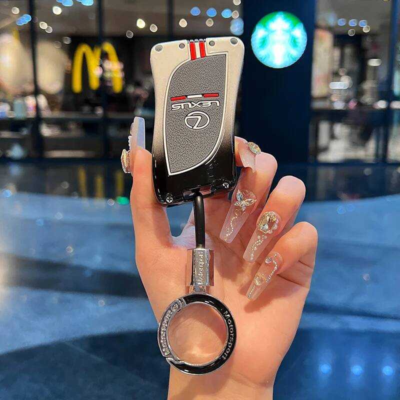 ▥ Car Key Cover Case Keychain Fob Holder For Lexus Es350 Es300h Ux200 Ux250h Ls500 Ls500h Lc500