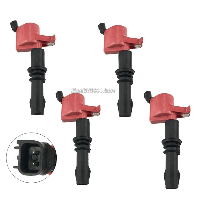 DG-511 3L3E12A366CA 4pcs Ignition Coil For Ford F-150 F-250 F-350 F-550 Expedition Mustang Lincoln