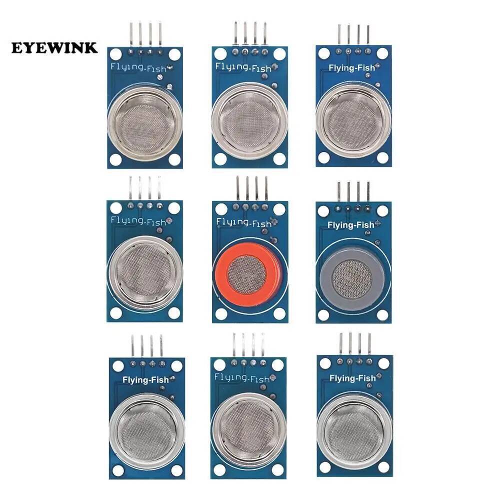 1pcs MQ-2 MQ-3 MQ-4 MQ-5 MQ-6 MQ-7 MQ-8 MQ-9 MQ-135 การตรวจจับควัน methane Gas Sensor โมดูลสําหรับ A