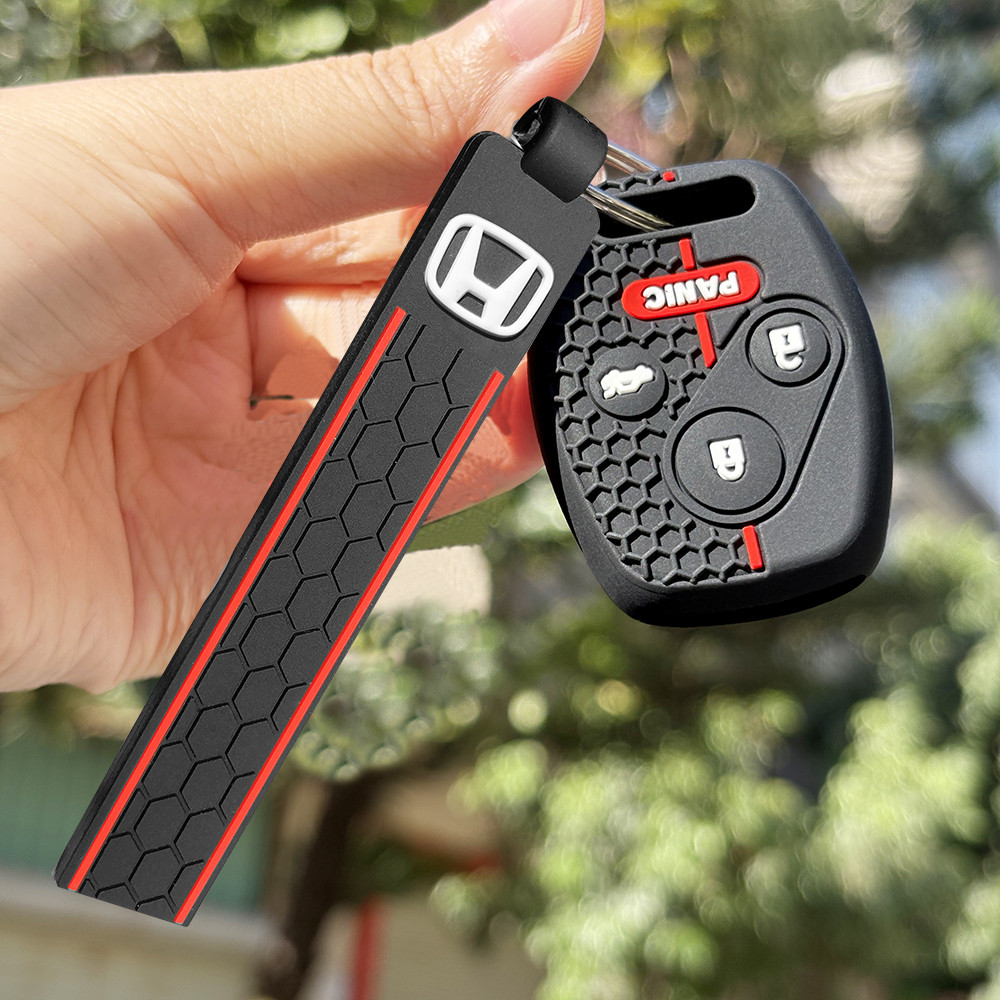 Honda Civic CRV 2008-2013 Fit 2011 2012 Jazz SRV FRV 2006 accord 2003 รถ Fob กรณีพวงกุญแจซิลิโคนป้อง
