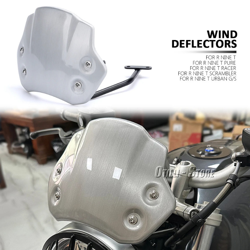 Motorbike Front Windshield Windscreen Windproof Air Wind Screen Deflector For BMW R9T RNINET RnineT