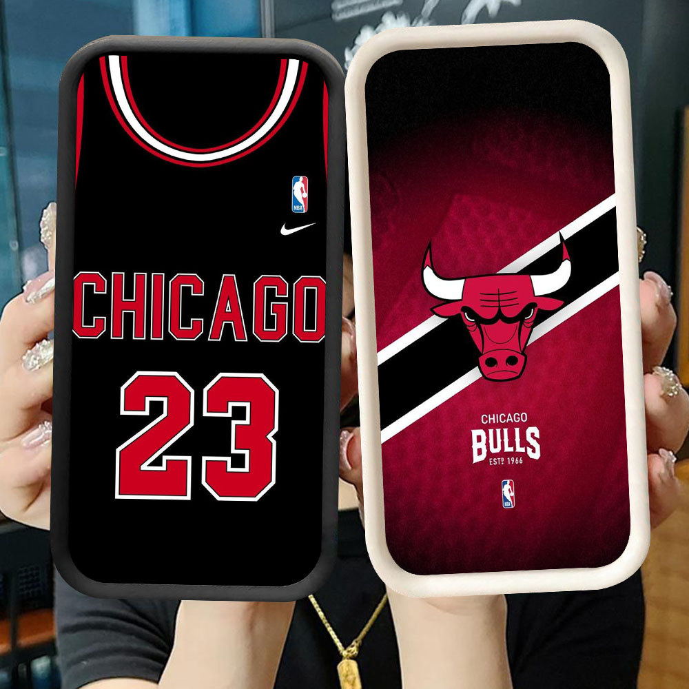 TS-47 CHICAGO BULLS ปลอกกันกระแทกสําหรับ Samsung A55 A54 M15 S25 S24 S21 FE Ultra