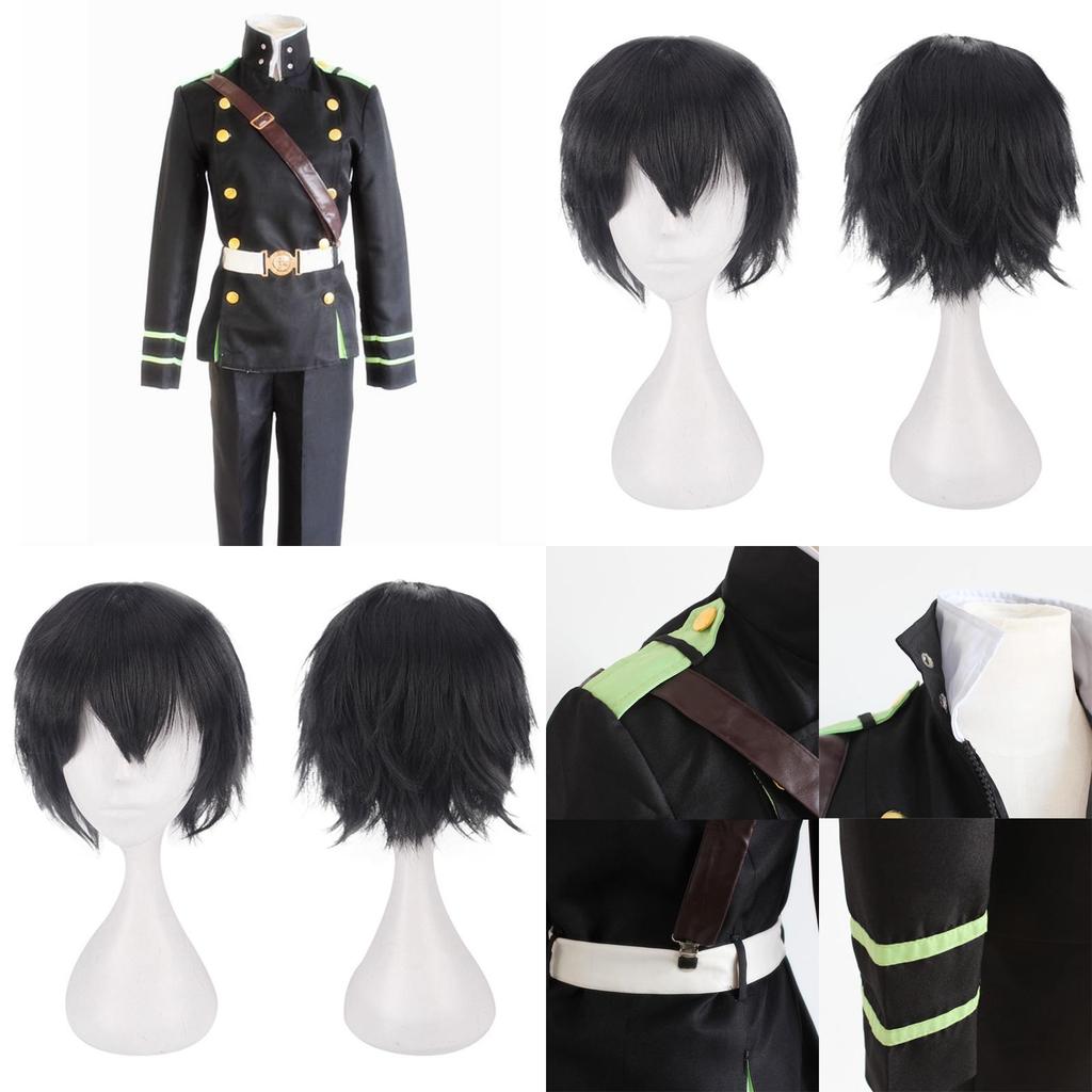 คอสเพลย์ Seraph of the End ของ Yichir Yuichiro Hyakuya ในชุดสีดำ