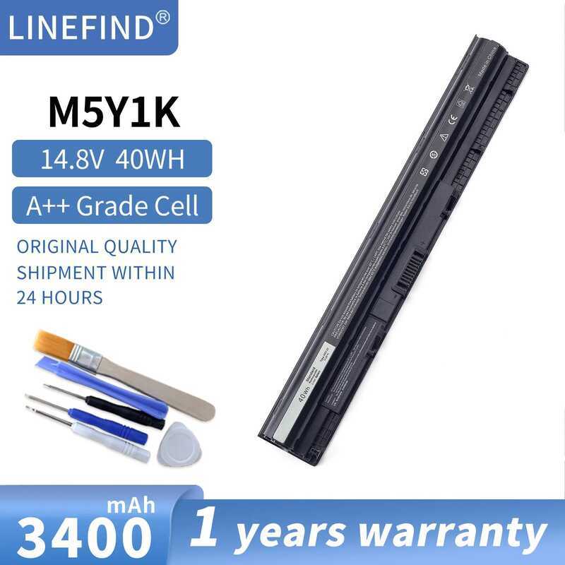 M5Y1K แบตเตอรี่ 14.8V 40WH สำหรับ Dell Inspiron 14 15 17 5000 3000 Series 5559 3451 3558 3567 5755 5