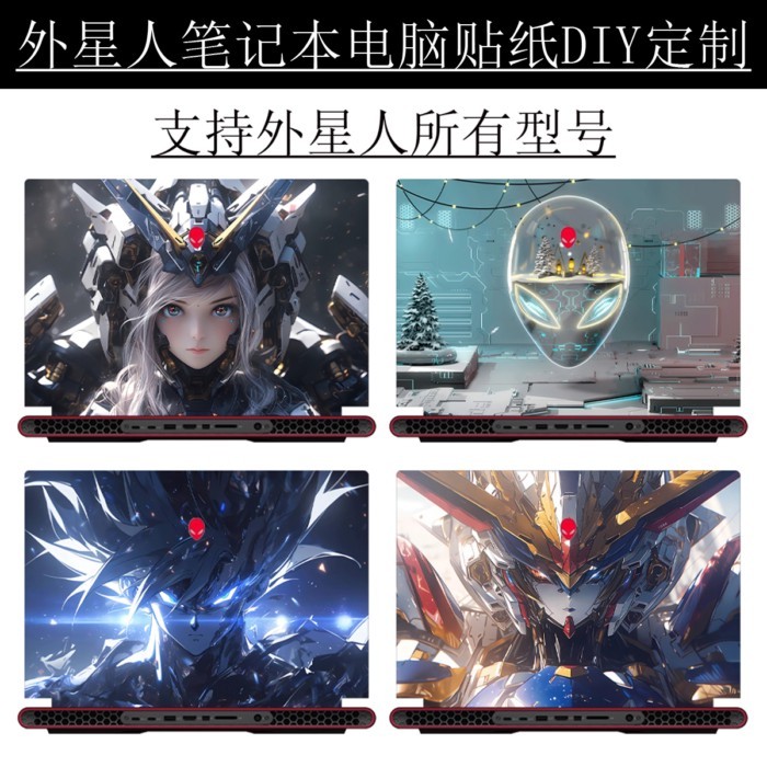 Alien M16 R2024 โน้ตบุ๊ค m18 สติกเกอร์ X16 ไฟฟ้า 4 สมอง R1 ฟิล์มเชลล์ฟิล์มป้องกัน 13th Generation คี