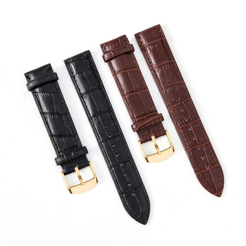 แทนที่ Tissot CK Tissot CK DW สายนาฬิกาหนังแท้ผู้ชายผู้หญิงอัตโนมัติผีเสื้อหัวเข็มขัดนาฬิกาอุปกรณ์เส