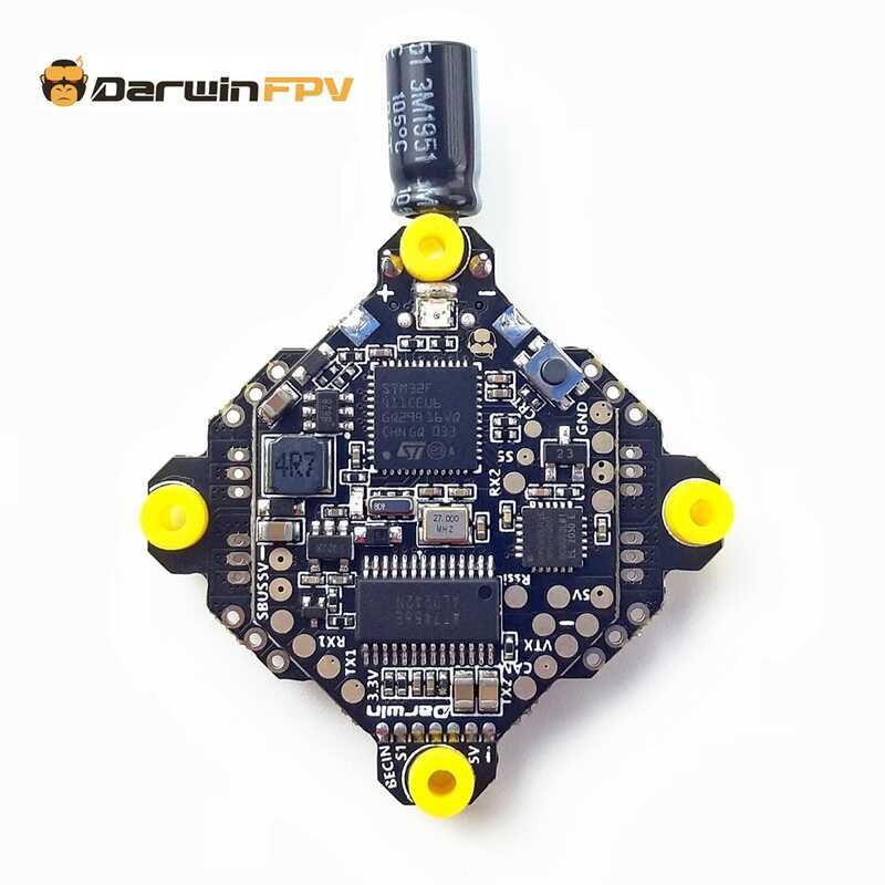 Darwin FPV F411 AIO ควบคุมการบินผ่านเครื่องบินควบคุมอิเล็กทรอนิกส์สี่ในหนึ่งเดียว BF BL _ S 15A รุ่น