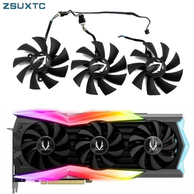 GA92S2U 87MM RTX2080 Super 2080Ti การ์ดกราฟิกระบายความร้อนสำหรับ ZOTAC GAMING GeForce RTX 2070 2080