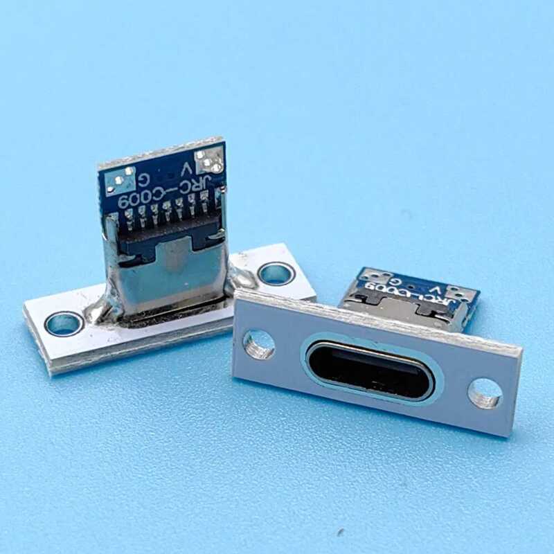 USB ขั้วต่อ Type-C 2Pin 4Pin 5Pin 6Pin แบบตัวเมีย แผงติดตั้ง ช่องชาร์จ สายบัดกรี ซ็อกเก็ตพร้อมการยึด ราคาถูก Shopee Lazada