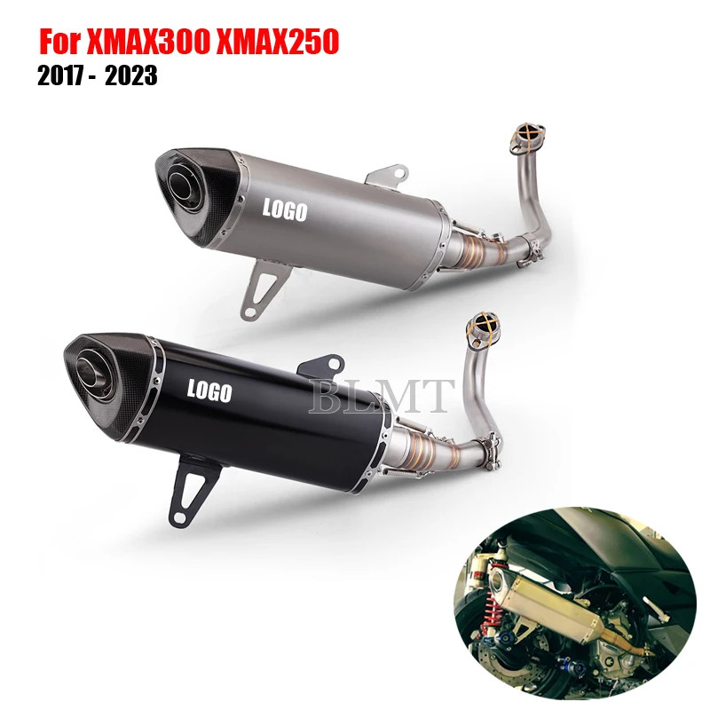 For yamaha Xmax 250 300 Full System Motorcycle Exhaust Pipe Escape Exhaust X-max 250 300 Muffler Mi