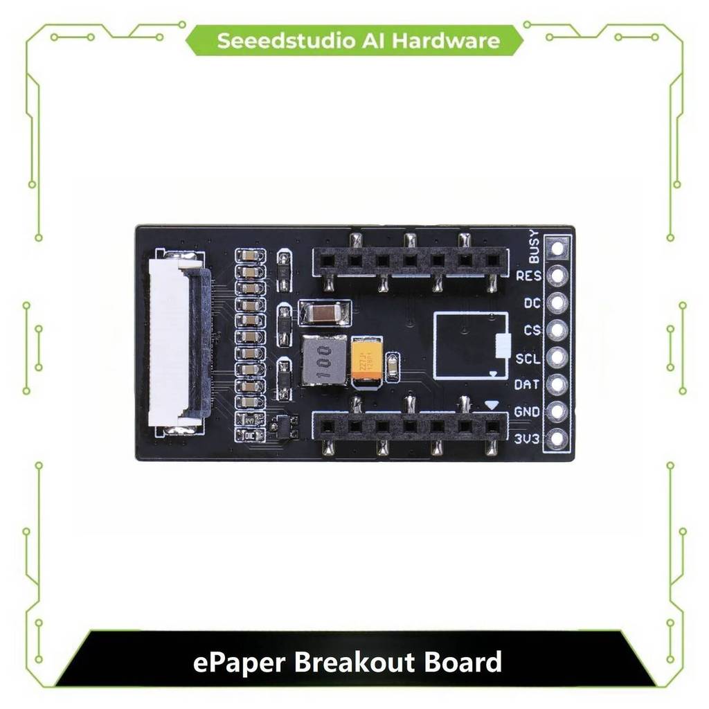 Seeed Studio ePaper Breakout Board - การเชื่อมต่อ FPC 24 พิน หัวเสริม 8 พิน 2.54 เข้ากันได้กับ Seeed