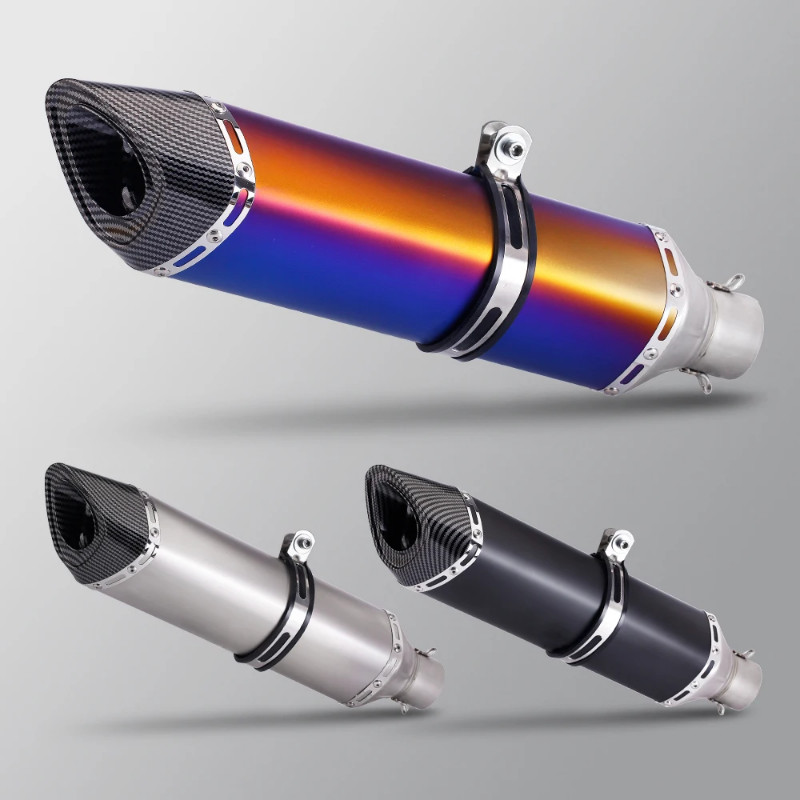 51MM Universal Motorcycle Exhaust muffler Yoshimura R17 Modified Escape Moto For Z650 Z900 ER6N  YZ