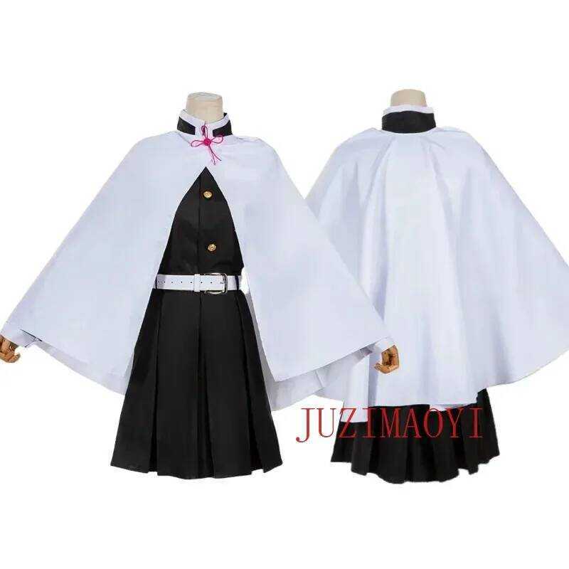 C Tsuyuri Kanao Cosplay Costume Adult Anime Uniform Women Kimono Haori Wig Halloween Clothes