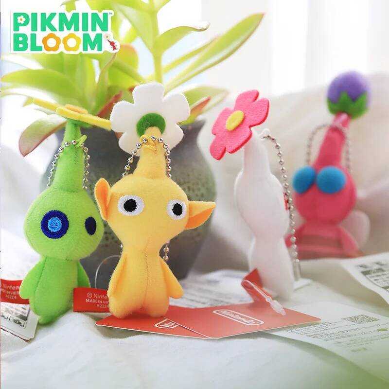 C New Authentic Paradise Center Lid Edition Pikmin Peripheral Pikmin Luminous Mini Plush Pendant Ke