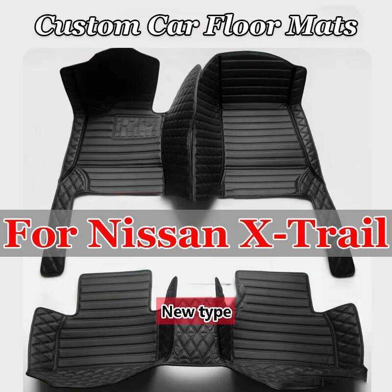 พรมที่กําหนดเองอัตโนมัติภายในหนังอุปกรณ์เสริมรถสําหรับ Nissan X-Trail T31 2008 2009 2010 2011 2012 X