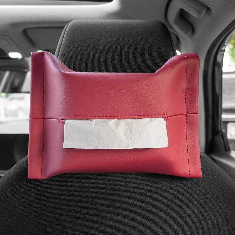 สําหรับ Audi A1 8X A6 C7 4G Q3 8U 2011 ~ 2018 รถ Sun Visor ที่นั่งที่เท้าแขนกล่องผู้ถือกระดาษทิชชูชุ