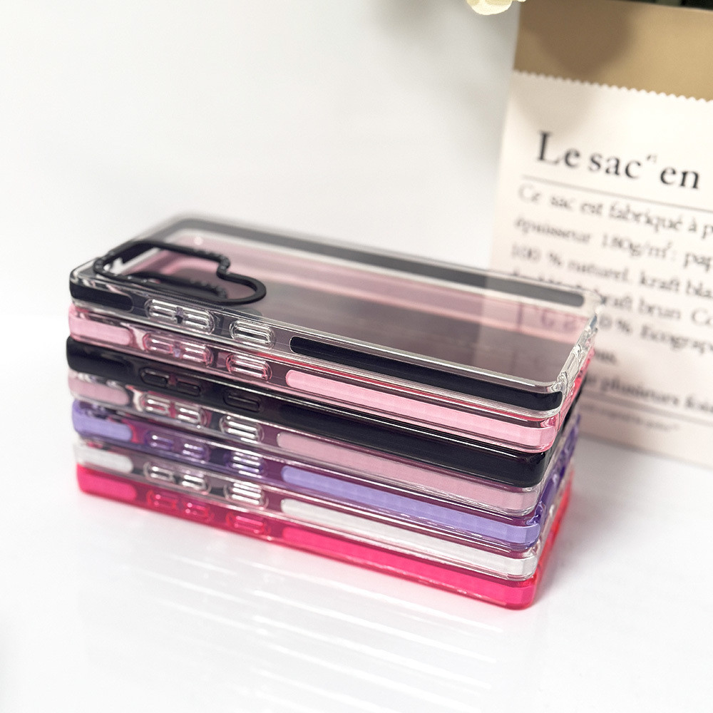 สีสําหรับ Galaxy S23 S24FE S23ULTRA S24ULTRA S25ULTRA ฝาครอบ Screenful สีดํา Wave Point รูปแบบ A54 A55 A56 S24 S25 S23Plus สีซิลิโคนนุ่มกันชนกันกระแทก - รูปที่ 7