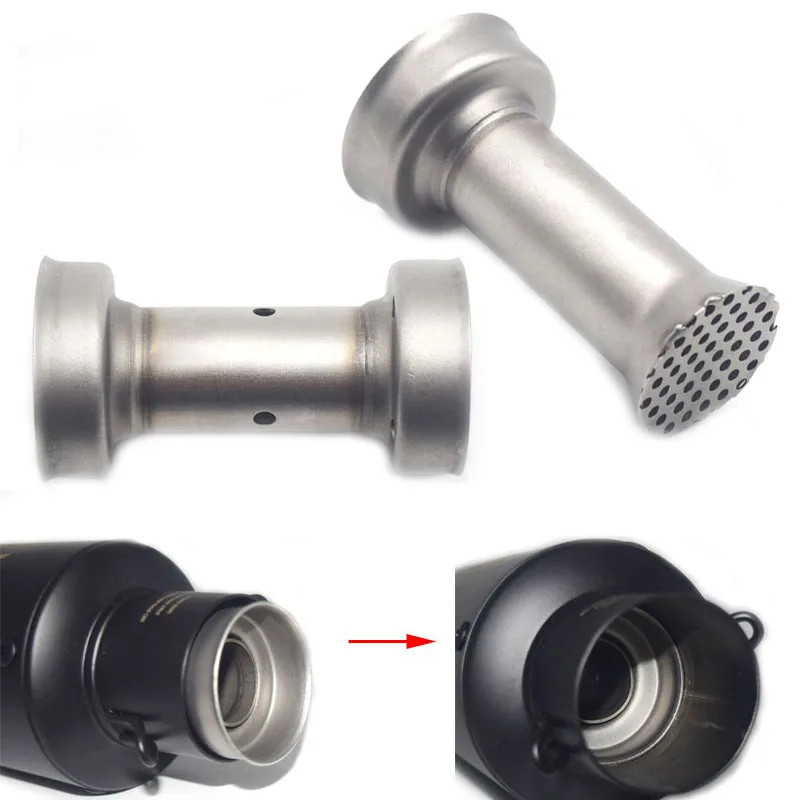 Motorcycle 51mm Inlet Exhaust Muffler Adjustable DB Killer Silencer Noise Sound Eliminator For Yosh