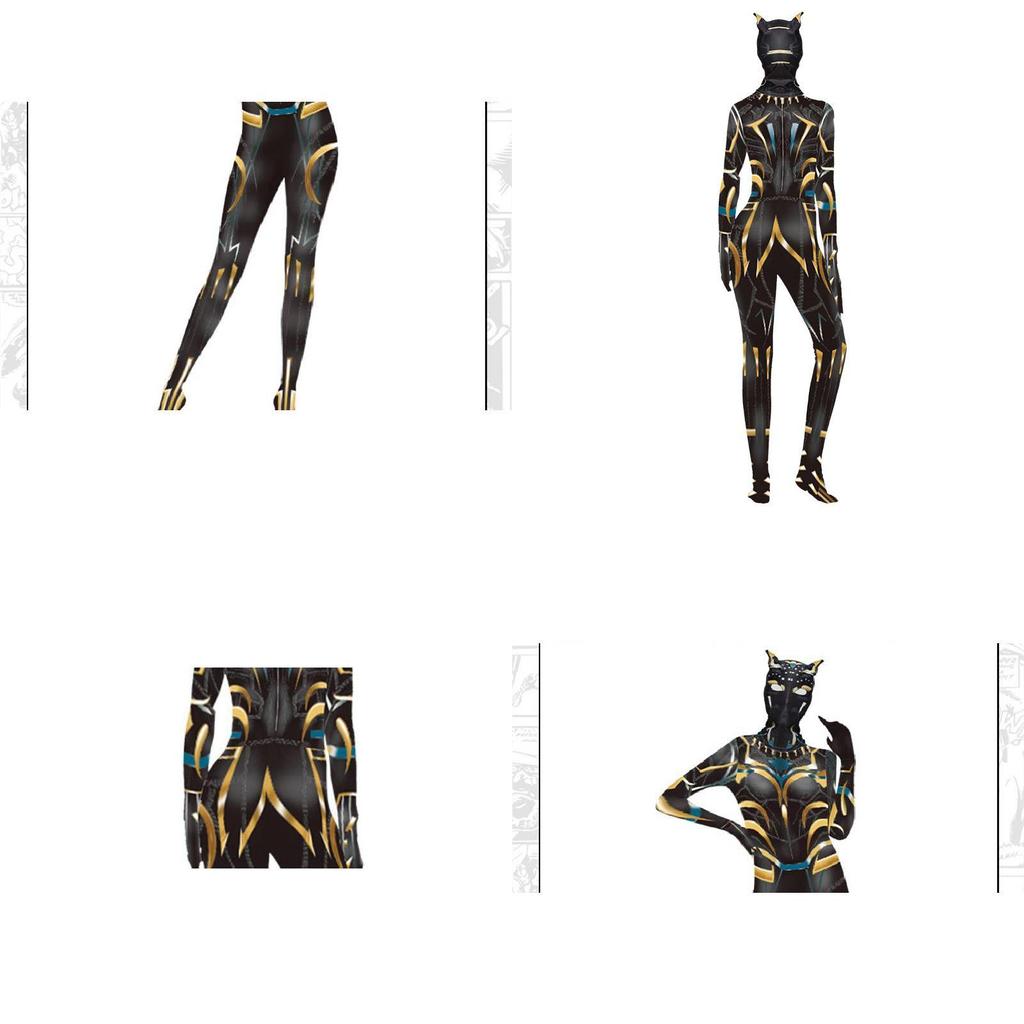 ชุดวันพีซยืดหยุ่นสำหรับผู้หญิง จากภาพยนตร์ Panthers Black Wakanda Forever ของ Letitia Wright