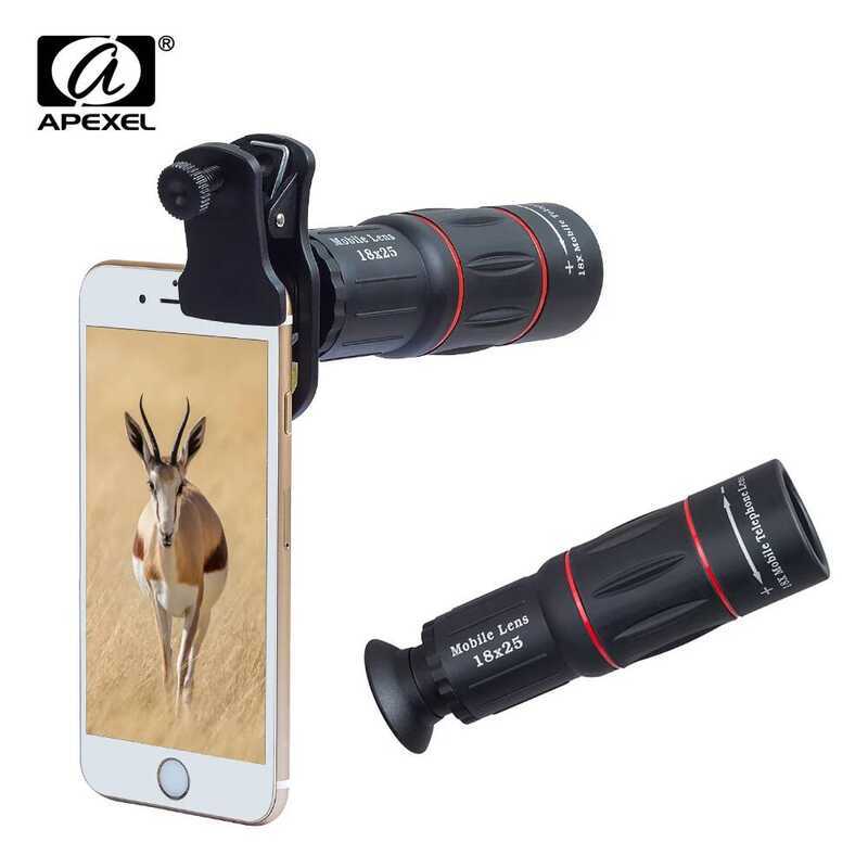 C APEXEL Telefon Camera Lens Universal 18X Telescope Zoom Telescope Mobile Phone Lens For Iphone Xi