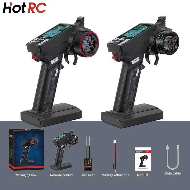 ▥ Hotrc ร้อน Ct-8A Ct8a 2.4 Ghz 8-Ch ช่อง FHSS รีโมทคอนโทรล 300 M F-08A สําหรับ RC รถยนต์/เรือ/