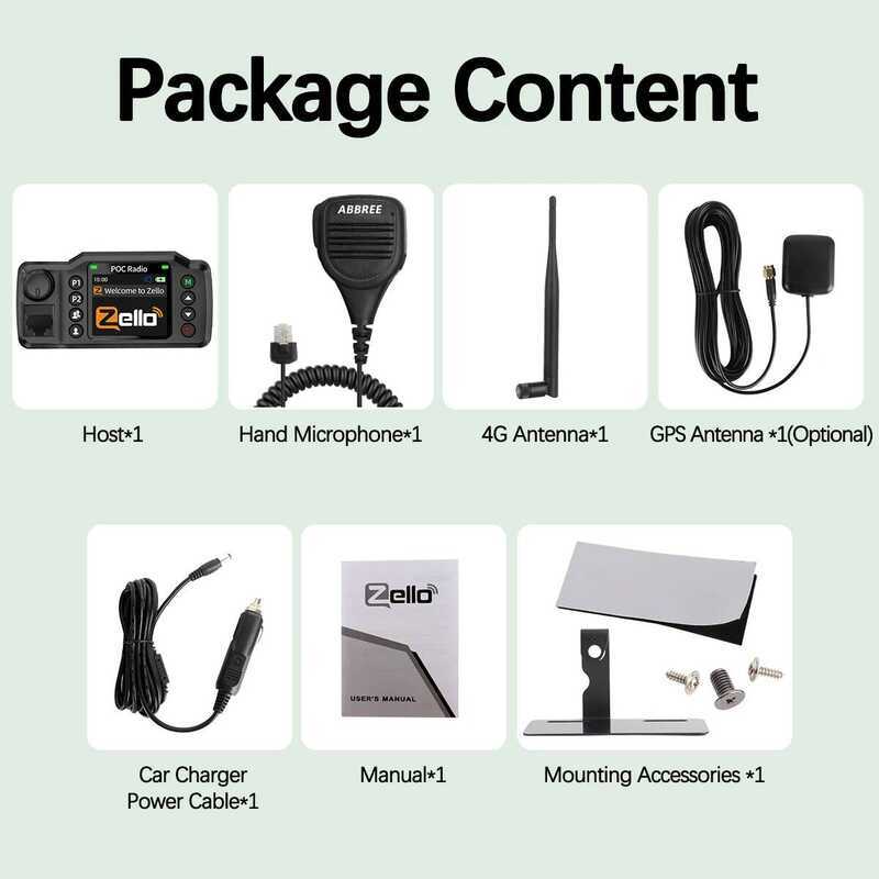 ▥  Gp-8900 Plus เครือข่ายรถ Walkie Talkie Zello Global POC วิทยุ GPS ไม่จํากัดระยะทาง Dua